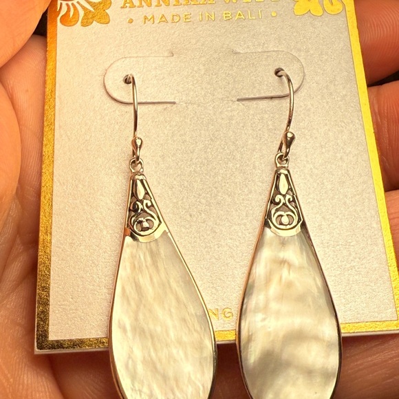 Silver Teardrop Earrings with Elegant Design - Picture 8 of 11